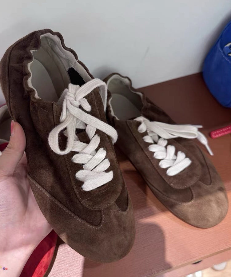 Red Up Handmade New Sports Shoes Flats Lace