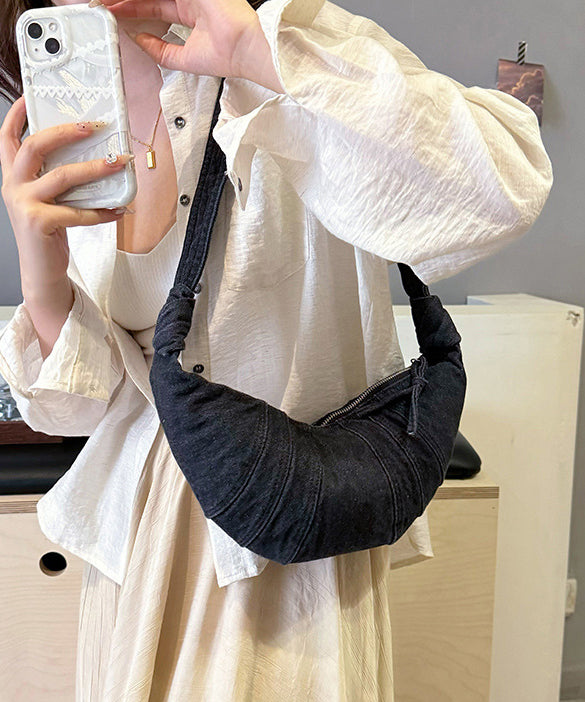 Hobo Versatile Blue Light Denim New Bag Japanese Style