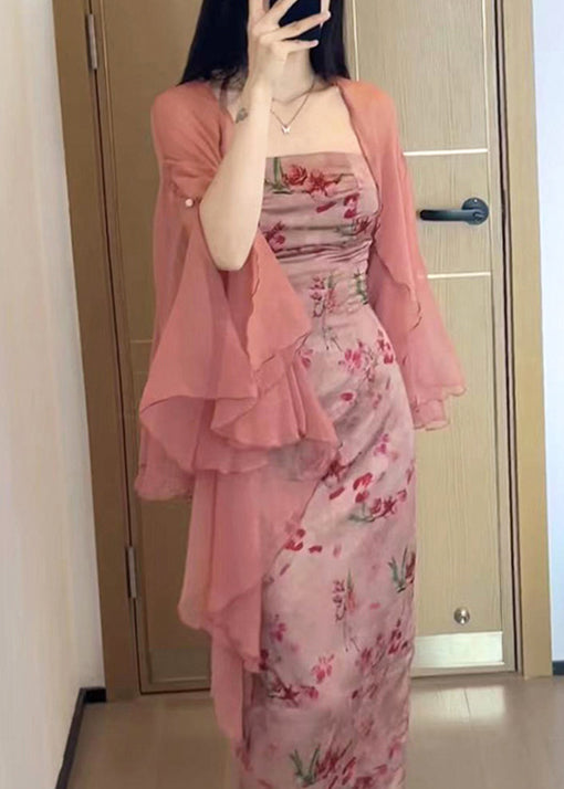 Butterfly Chiffon Cardigans New Solid Thin Khaki Sleeve