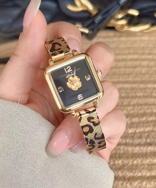 Steel Black Stainless Movement New Quartz Leopard Watches