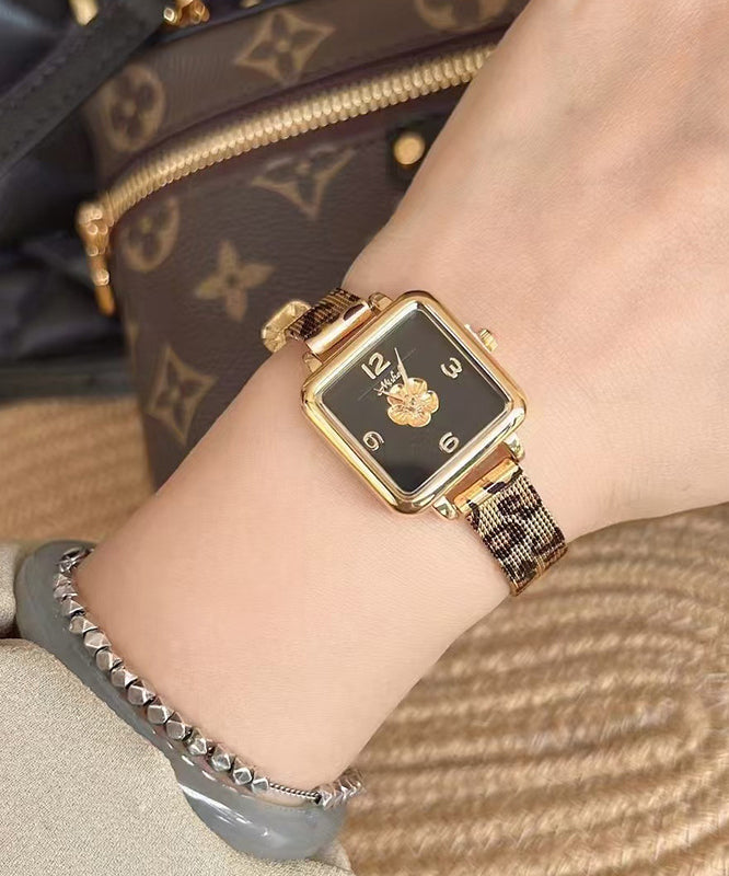 Steel Black Stainless Movement New Quartz Leopard Watches