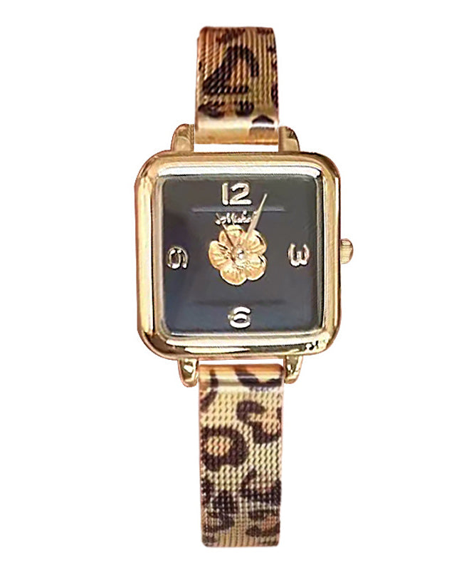 Steel Black Stainless Movement New Quartz Leopard Watches