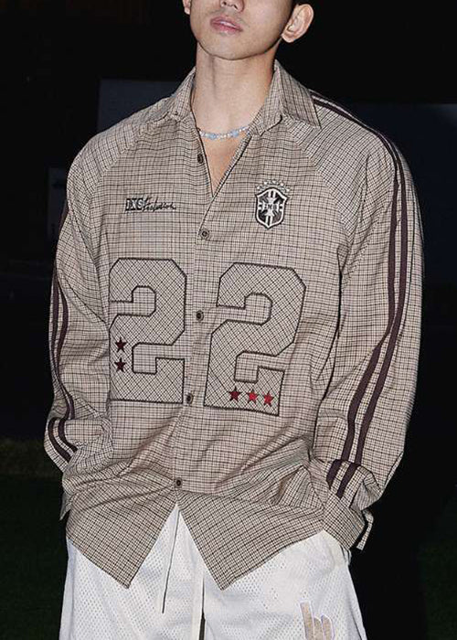 Peter Shirts Spring New Plaid Men Cotton Collar Striped Pan