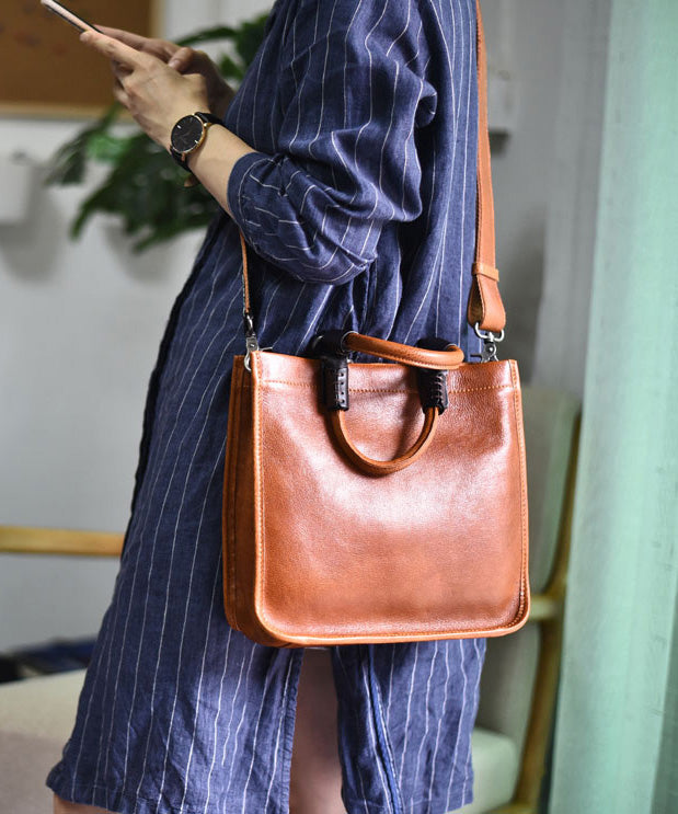 Large Retro Bag Message Leather Capacity New