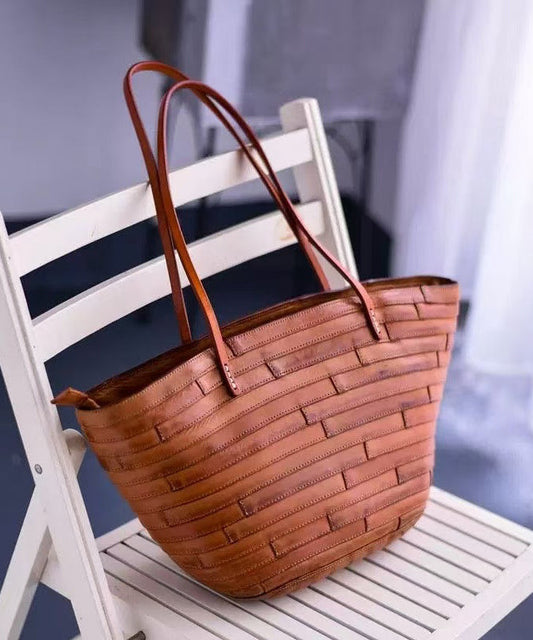 Leather Bags Shoulder New Capacity Retro Large