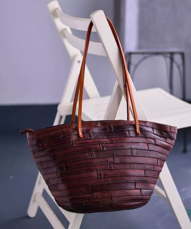 Leather Bags Shoulder New Capacity Retro Large