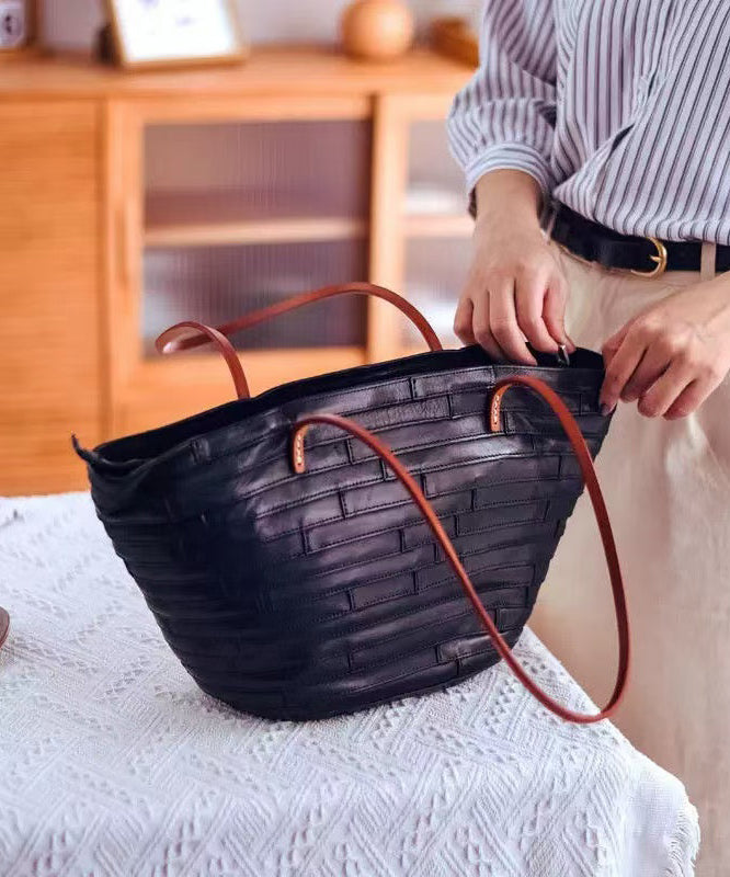 Leather Bags Shoulder New Capacity Retro Large