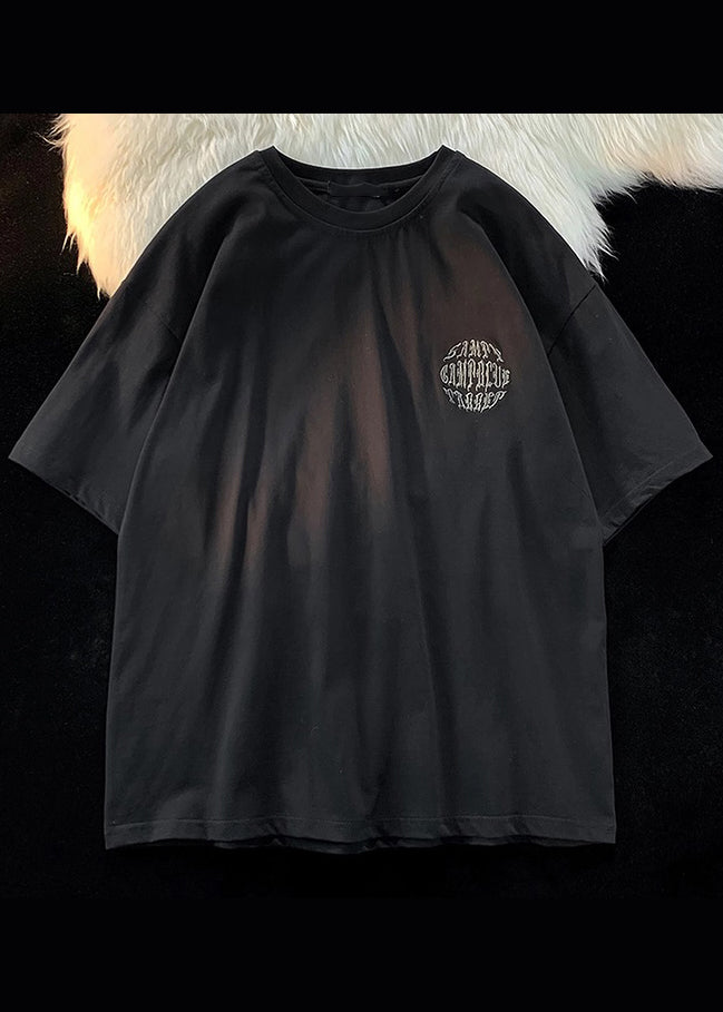 Letter Shirt New Embroideried Summer Designer White Mens T Cotton