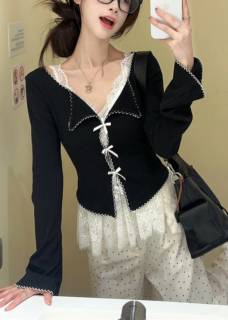 Tank New White Knit Lace V Two Set And Neck Cardigans Pieces