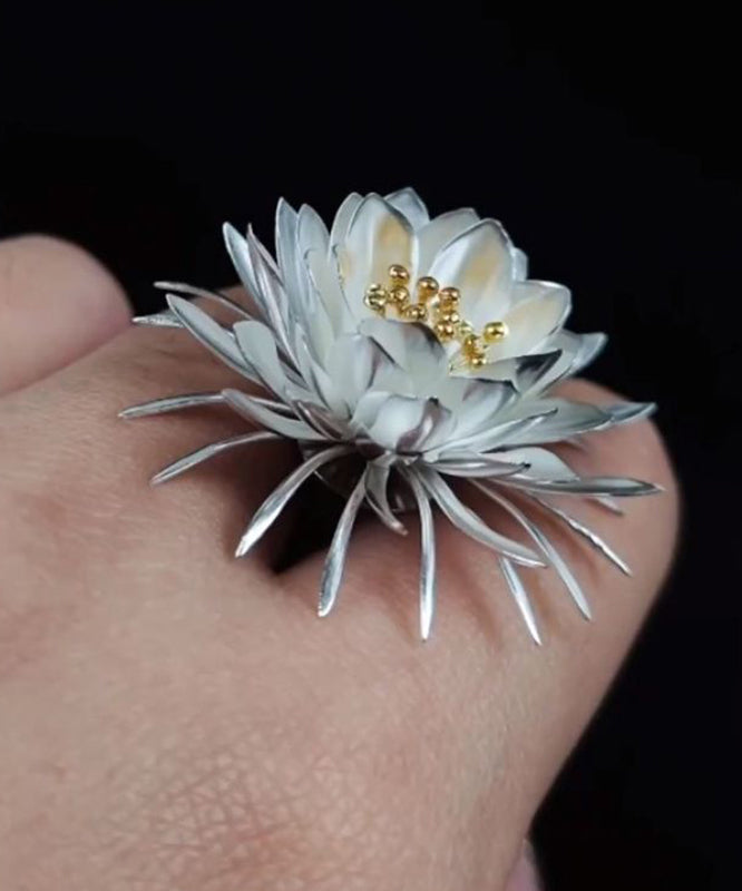 Novelty Gold Stainless Steel Epiphyllum Brooch RA026