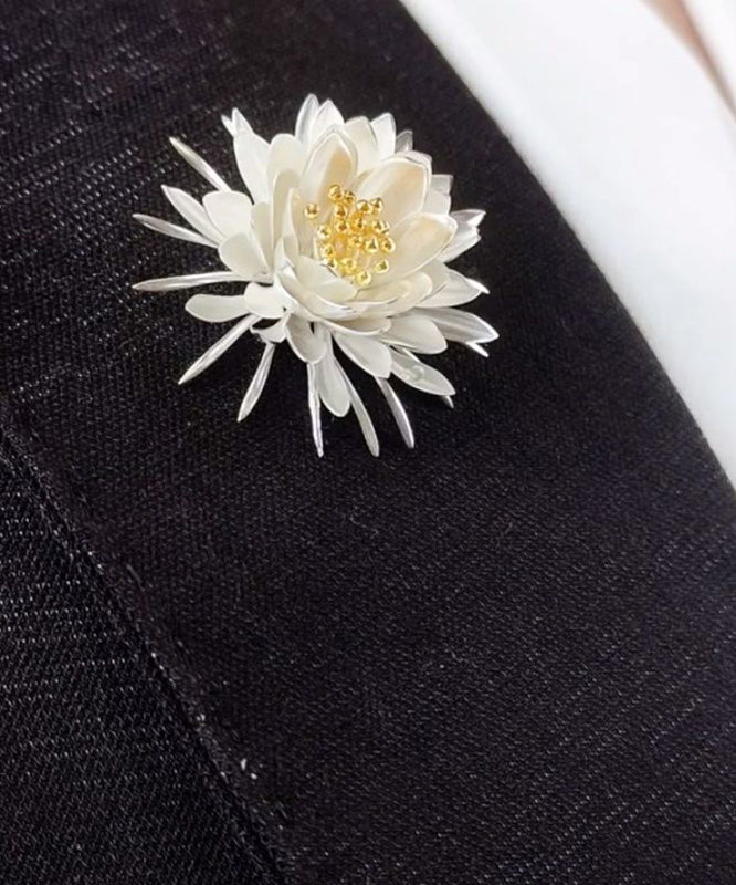 Novelty Gold Stainless Steel Epiphyllum Brooch RA026