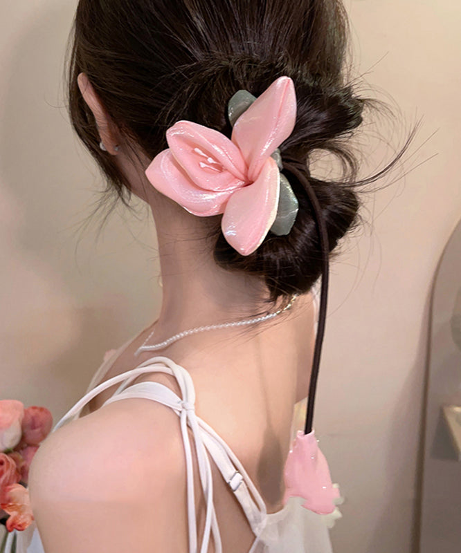 Bellflower Hair Band Weaving Orange Fabric