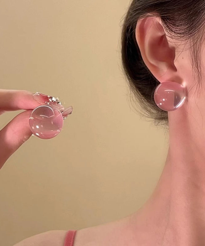 Design Blue Alloy Resin Original Earrings Stud