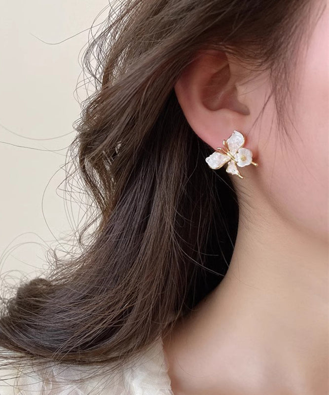 Floral Silver Shell Overgild Sterling Blue Design Original