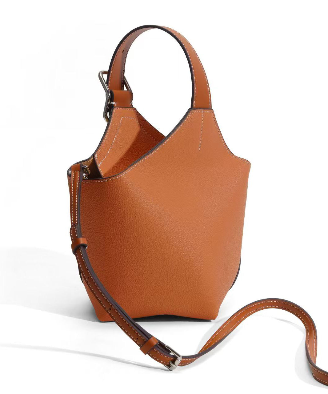 Original Durable Solid Bag Design Brown Shoulder