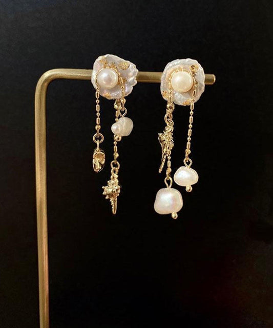 Design Drop Gold Conch Alloy Tassel Pearl Original Copper