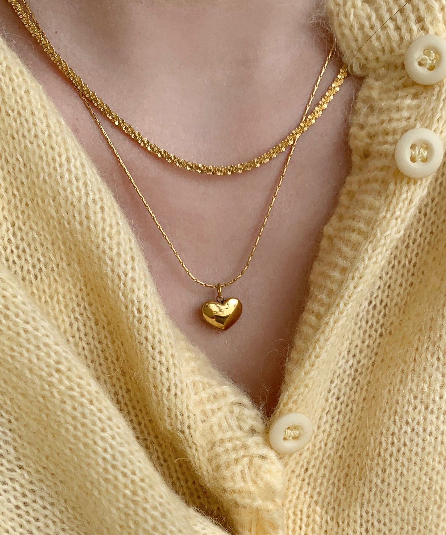 Love Glaze Drip Original Pendant Design Steel Gold Stainless