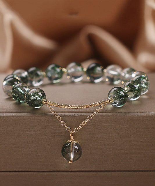 Alloy Crystal Bracelet Charm Design Original Green Beads