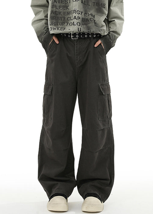 Spring Waist Design Pants Green Original Denim High Men Pockets
