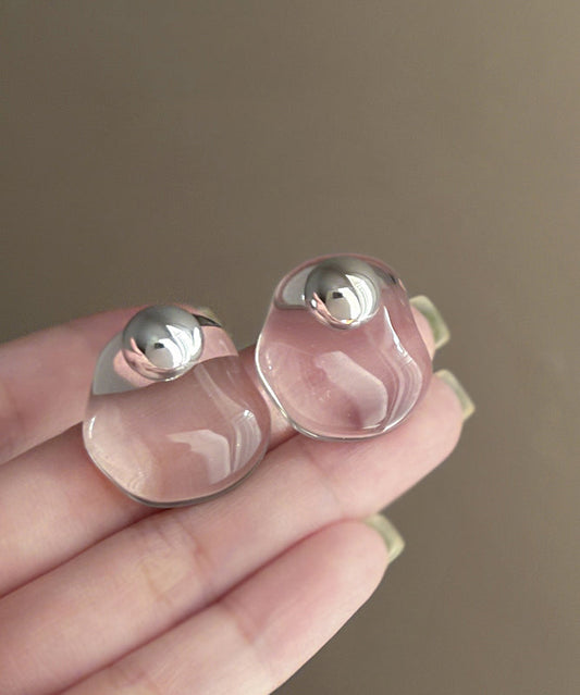 Alloy Design Earrings Crystal Stud Original Nude