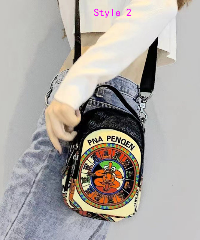 Original Design Sense Printed Versatile Shoulder Bag Ada Fashion