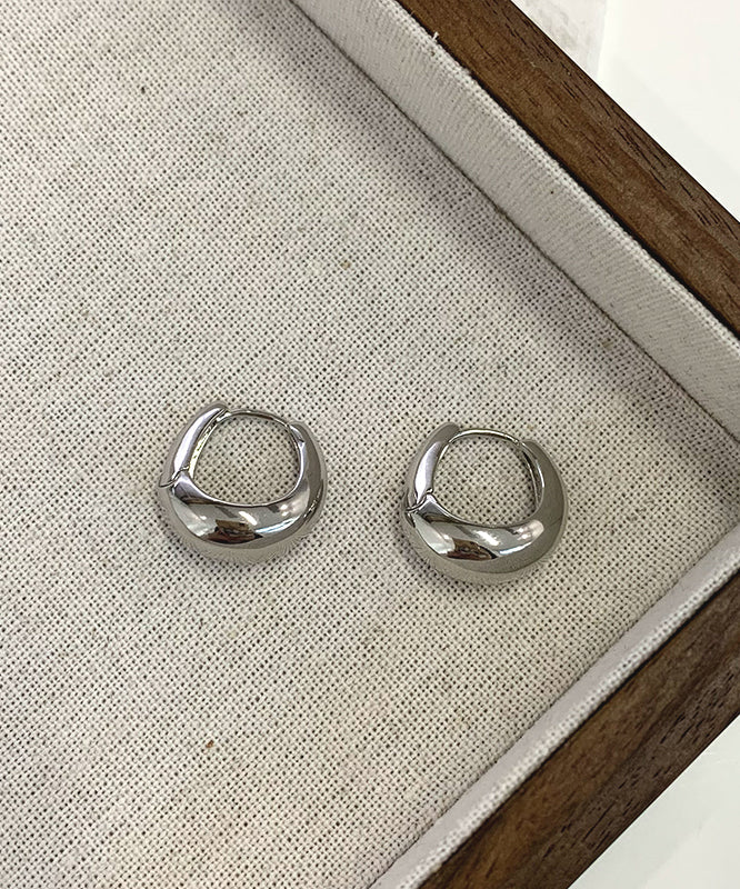 Hoop Earrings Copper Original Silk Overgild Design