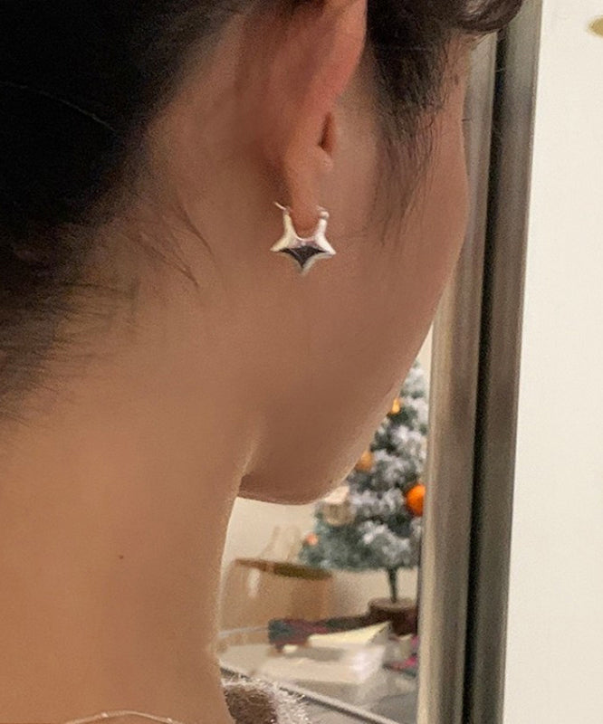 Design Silk Original Sterling Star Earrings Silver Stud