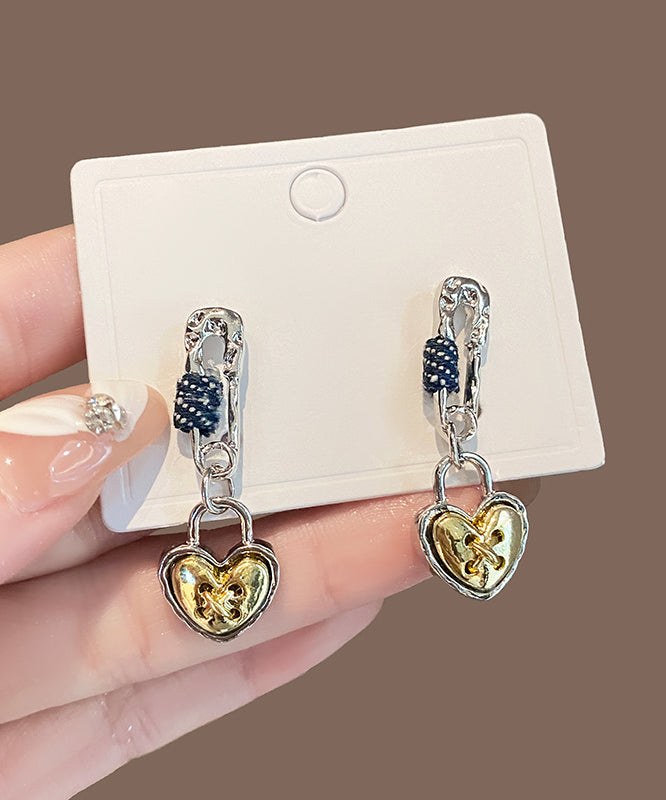 Love Earrings Original Yellow Design Alloy Drop