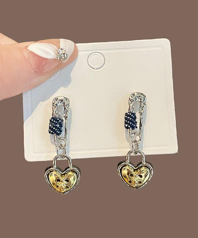 Love Earrings Original Yellow Design Alloy Drop