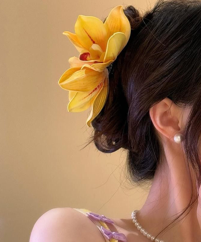 Hairpin Design Holiday Orchid Original Yellow