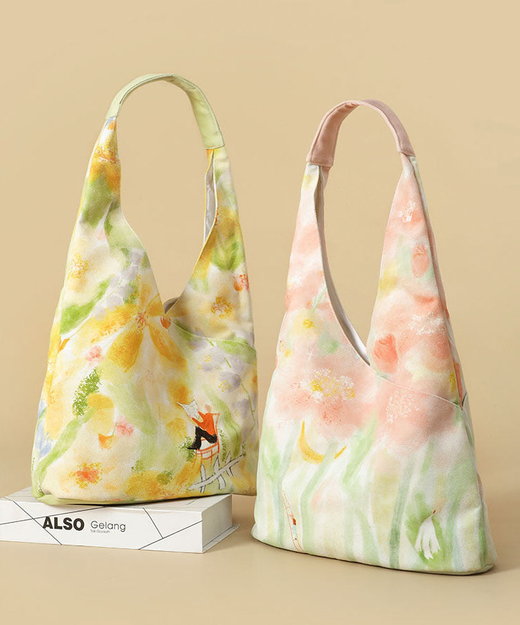 Illustration Pink Bag Shoulder Japanese Original Canvas