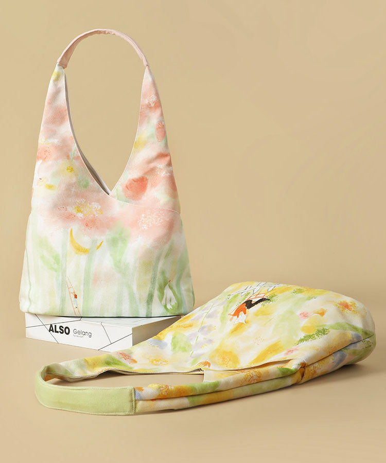 Illustration Pink Bag Shoulder Japanese Original Canvas