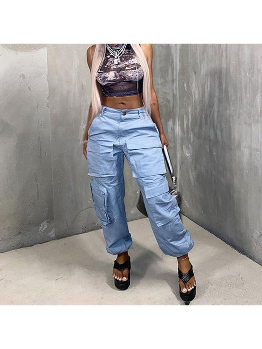 Casual Street Style Solid Women's Long Pants VV176