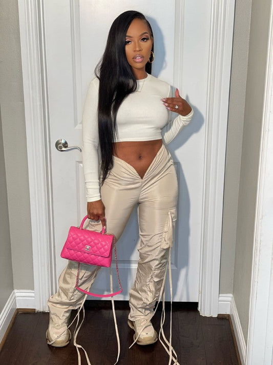 Designer Low Rise Pockets Pants For Women AD226