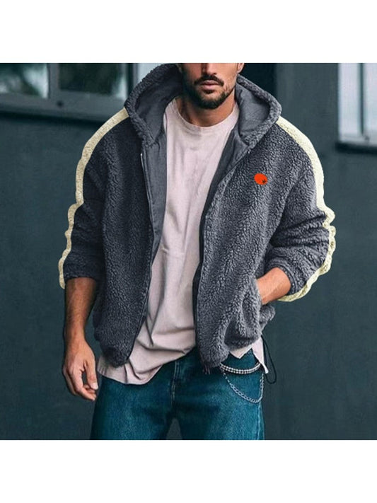 Casual Embroidery Hooded Zipper Men Coats ZN21