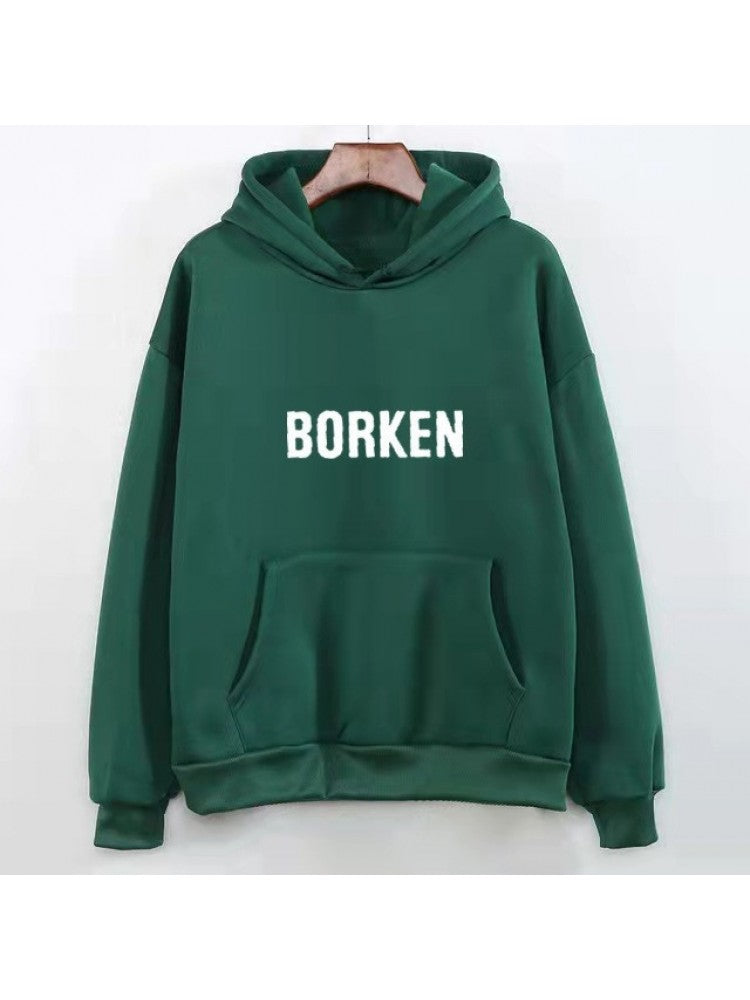 Casual Hooded Letter Printing Women's Sweatshirts PY30