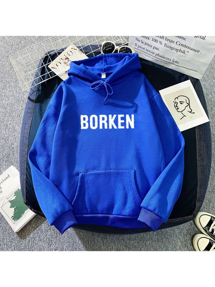 Casual Hooded Letter Printing Women's Sweatshirts PY30