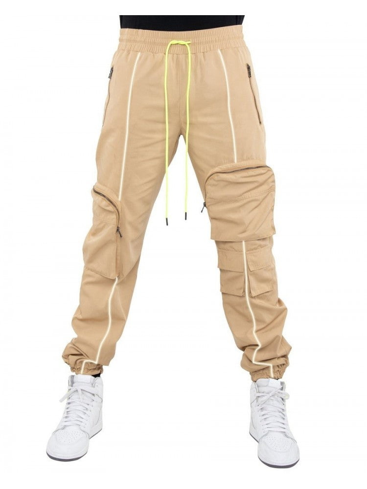 Running Drawstring Zip Pockets Men Pants PY36