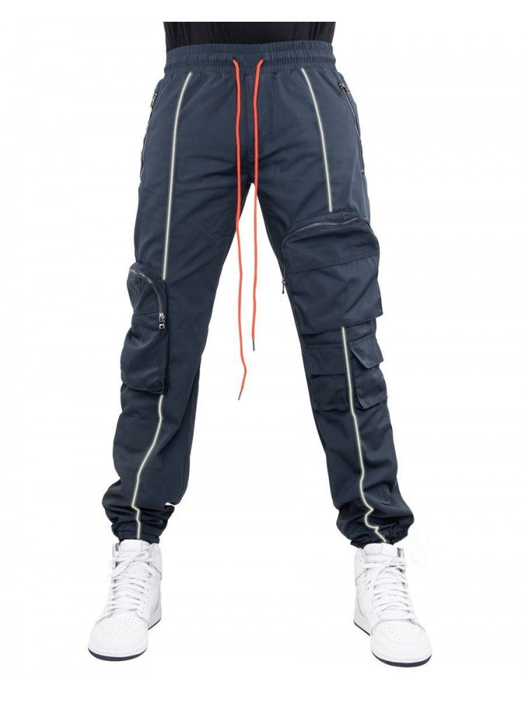 Running Drawstring Zip Pockets Men Pants PY36