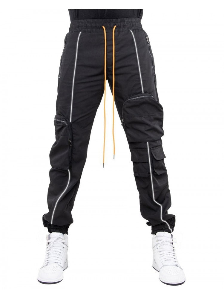 Running Drawstring Zip Pockets Men Pants PY36