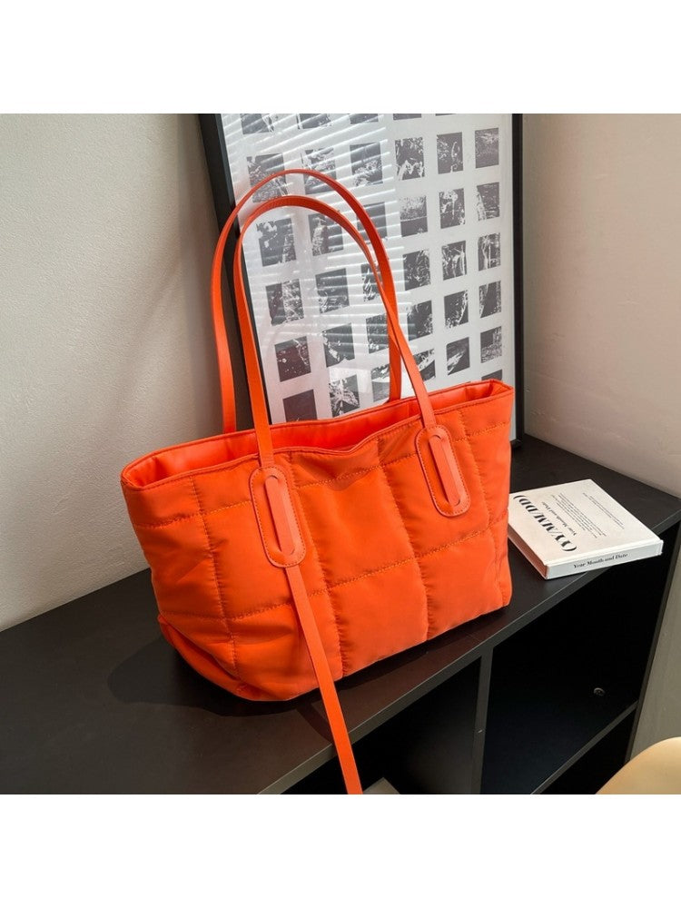 Women Pure Color Shoulder Nylon Tote Bags PY148