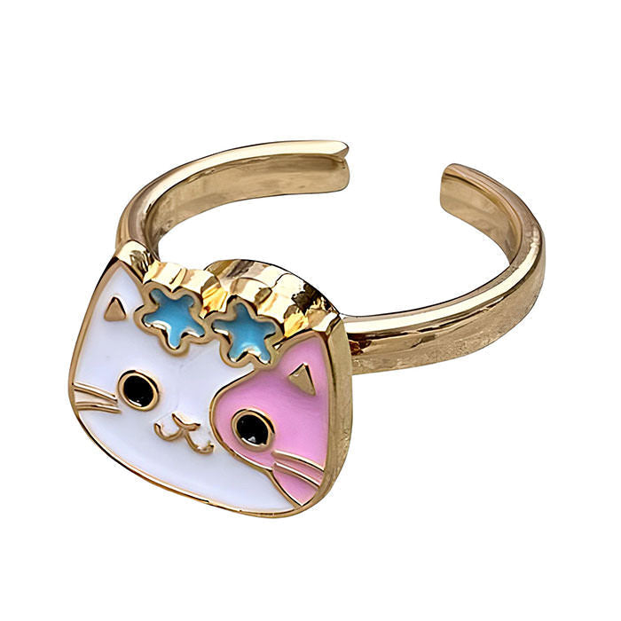 Kawaii Cat Opening Ring