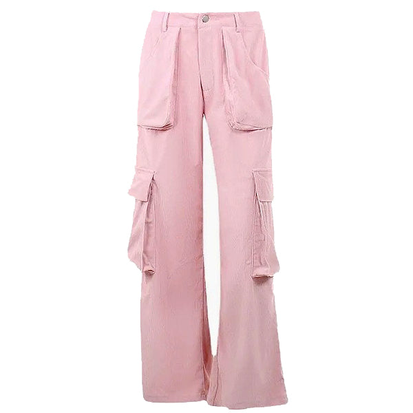 Rosa Cargohose im Y2K-Stil