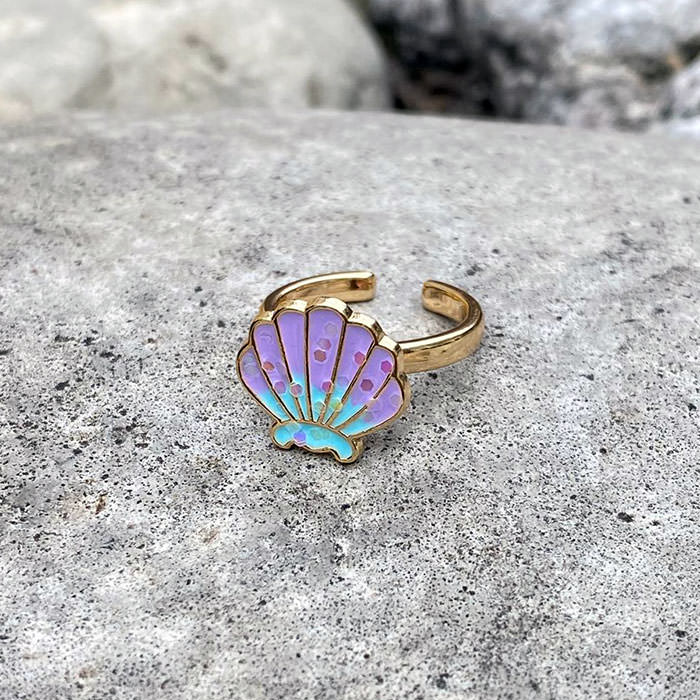 Purple Shell Ring