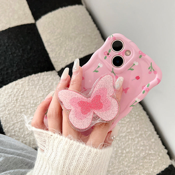 Pink Floral Butterfly Phone Case