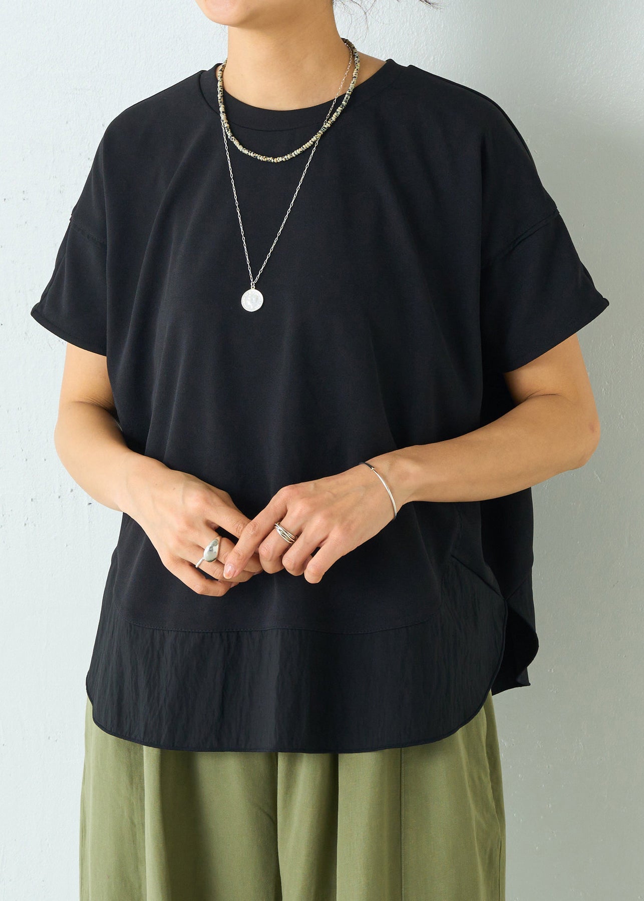 Cotton Oversized Plus Size Black Tanks Patchwork Summer