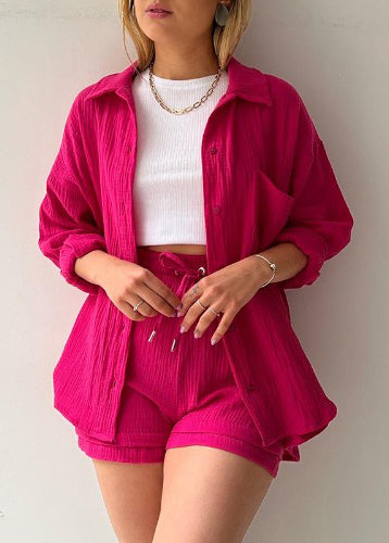 Green Piece Plus Oversized Pocket Size 2 Cotton Outfit Summer