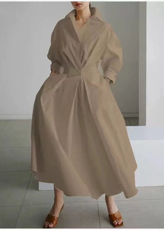 Spring Maxi Size Cinched Dresses Fit Green Silm Plus Tea