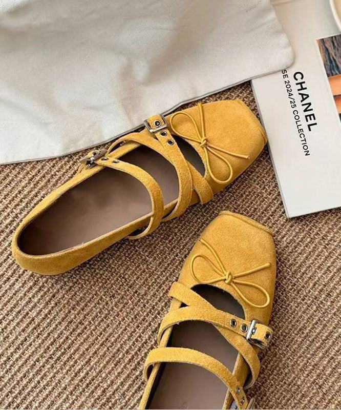 Bow Suede Splicing Strap Cross Red Boutique Shoes Wedge