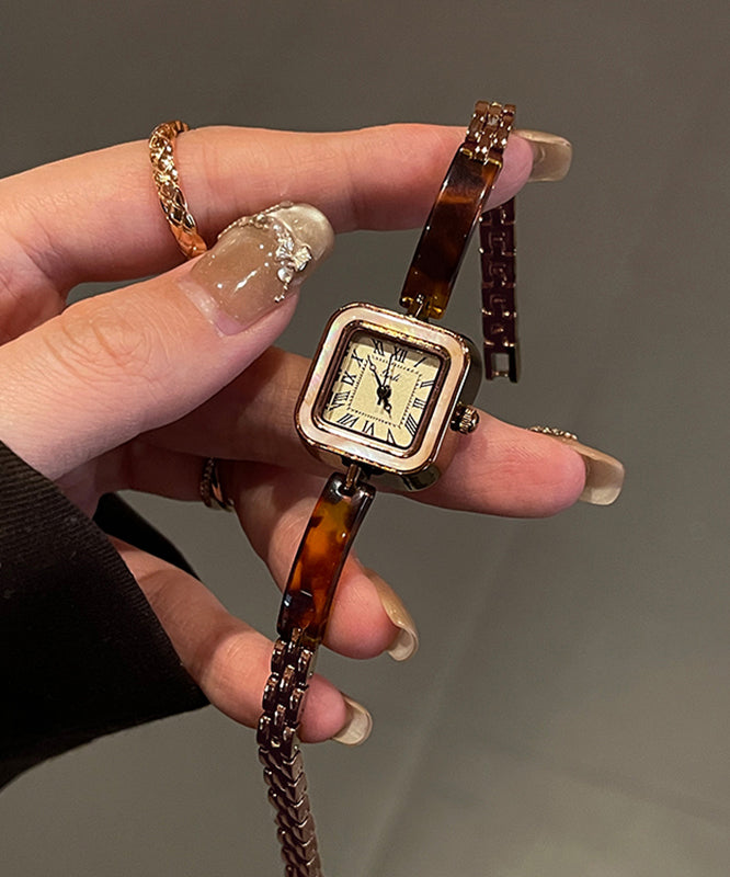 Alloy Crystal Hardlex Retro Watches Waterproof